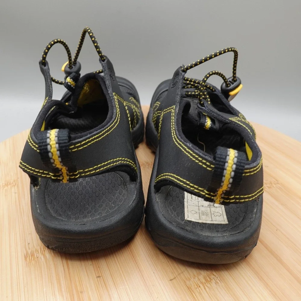 KEEN Sandals Kids 3 Water Black Yellow Newport H2 Waterproof Outdoors Flaw